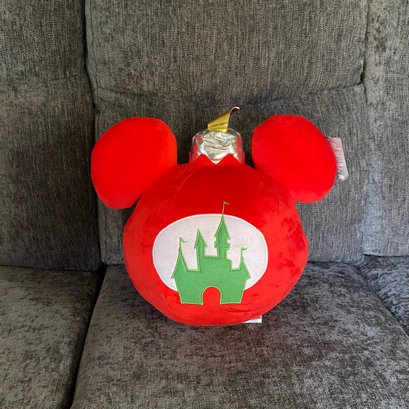Disney Mickey Mouse Icon Holiday Ornament Throw Pillow 🆕 - Picture 5 of 12